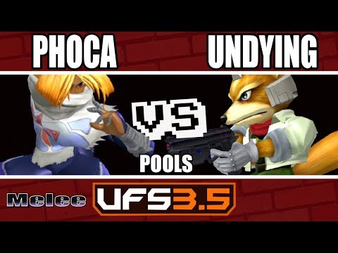 UFSmash 3.5 - Melee - DASH|Phoca (Sheik) VS SD|Undying (Fox) - Pools