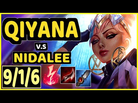 SKEANZ (QIYANA) vs NIDALEE - 9/1/6 KDA JUNGLE CHALLENGER GAMEPLAY - EUW