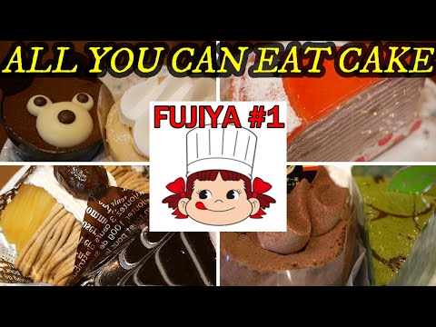 Fujiya Cake Buffet Vol.1: All you can eat 24 types of tasty cake at Kinshicho shop in Tokyo.