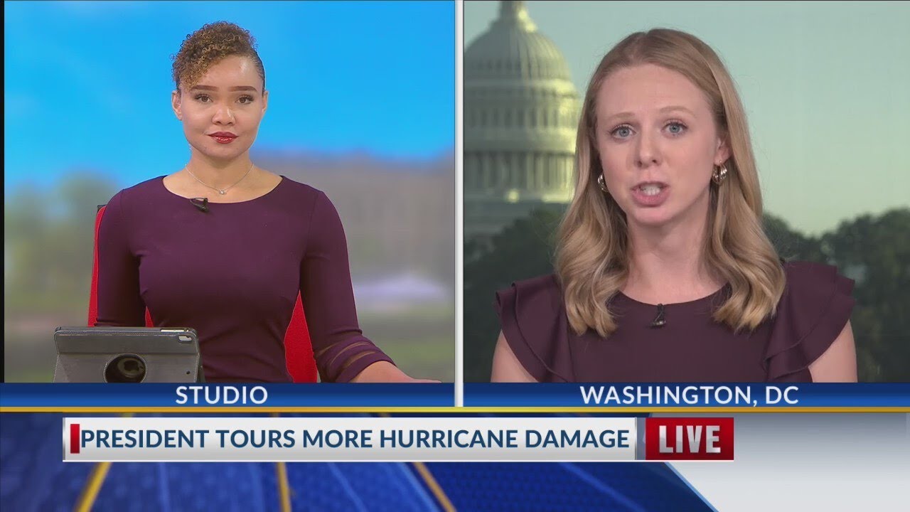 Biden tours hurricane damage in Florida and Georgia