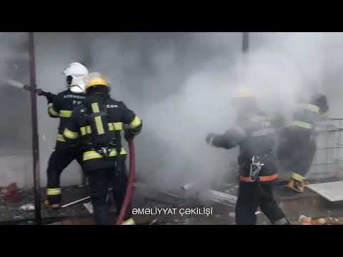 Xəzər rayonu, Binə qəsəbəsi ərazisində yerləşən mağazada yanğın baş verməsi