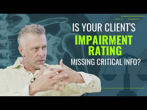 How An Impairment Rating Is Determined And What It's Missing