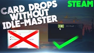 How to get trading cards without Idle-Master | New Way | Steam