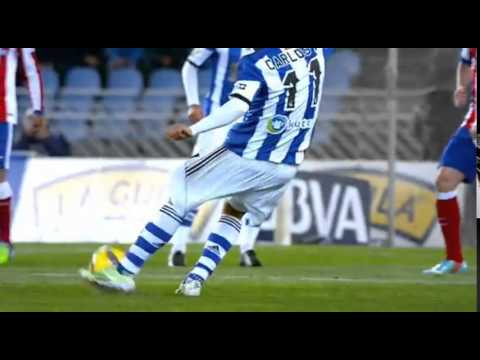 Carlos Vela Fantastic Goal   Real Sociedad vs Atletico Madrid 1 - 1 La Liga 2014