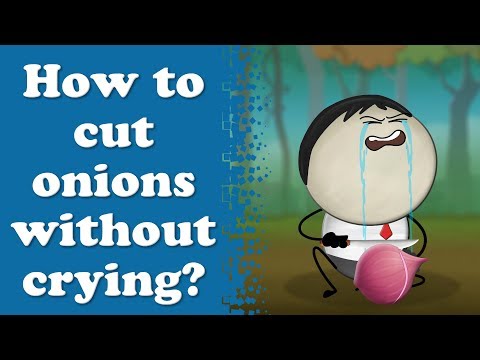 如何切洋蔥不哭?| 蔥油餅--#aumsum (How to cut onions Without crying? | #aumsum)