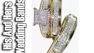 Yellow Gold Trio Wedding Sets - Trio Wedding Ring Sets Yellow Gold