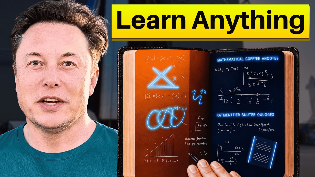 Secret Method to 10X Your Learning Speed | Learn Faster | Algorithm of Elon Musk