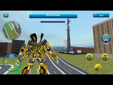 Futuristic Robot Transformation Train Game