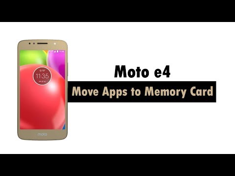 Moto e4 - How to Move Apps to the Memory Card