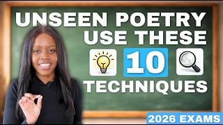 10 Literature Techniques You WILL Find In ANY Unseen Poem (2026 GCSE Exams)