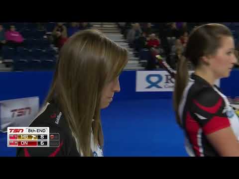 #stoh2017 [1v2-8E] Michelle Englot (MB) plays with fire vs Rachel Homan (ON)'s double center guards