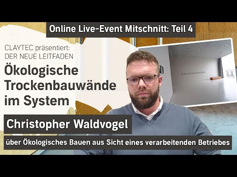 CLAYTEC präsentiert: Ökologische Trockenbauwände im System - Teil 4 | Online Live-Event