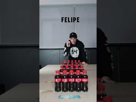 DESAFIO DA GARRAFA - Ft. Bela e Felipe - #shorts #desafio