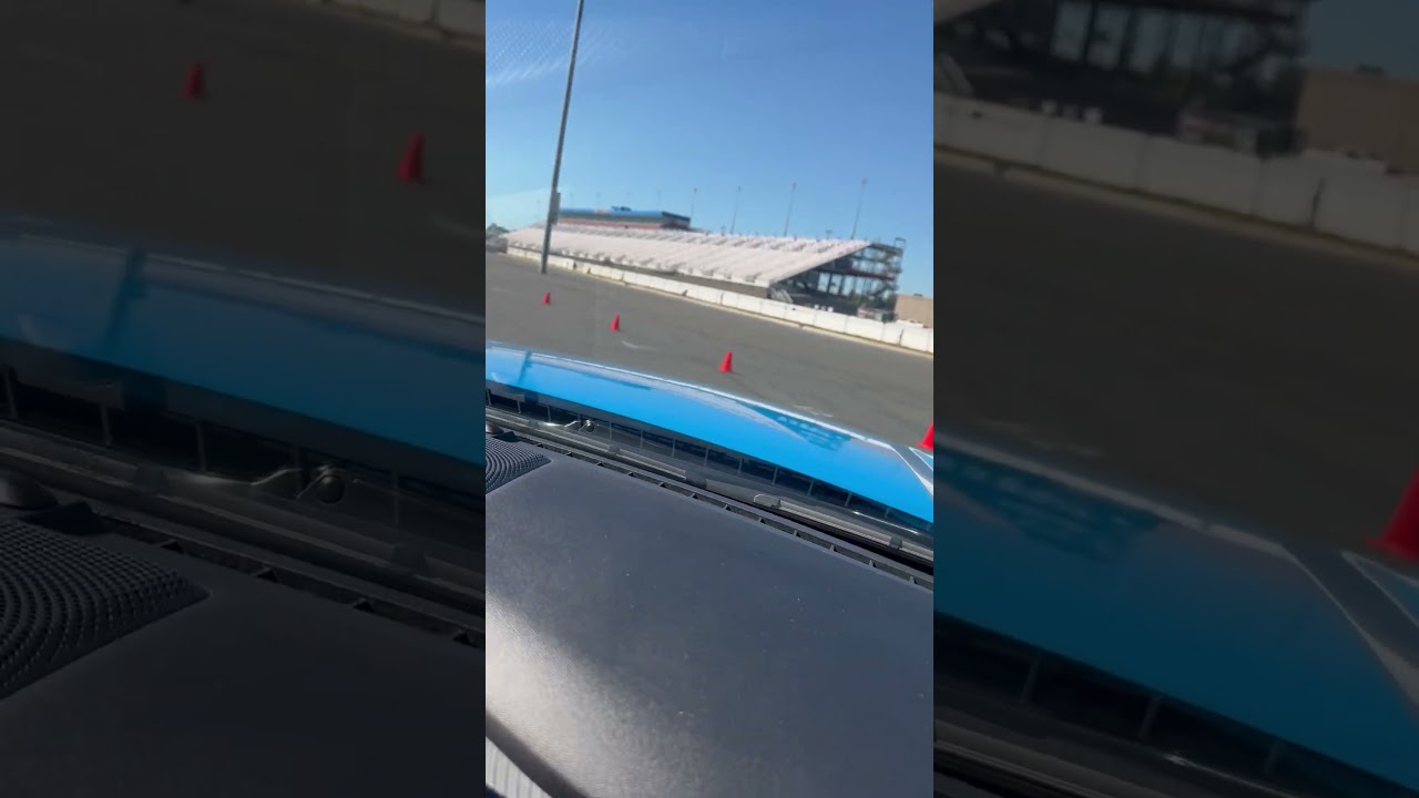 Frank on his first run at the Ford performance racing school auto cross like 39 seconds nogo ￼