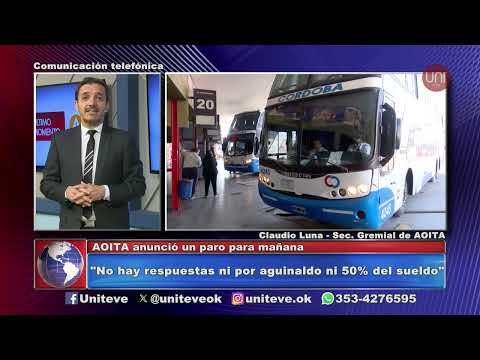 Paro de transporte AOITA: a qué empresas afecta