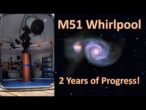 Imaging M51 Whirlpool Galaxy - Same target, 2 years years on.