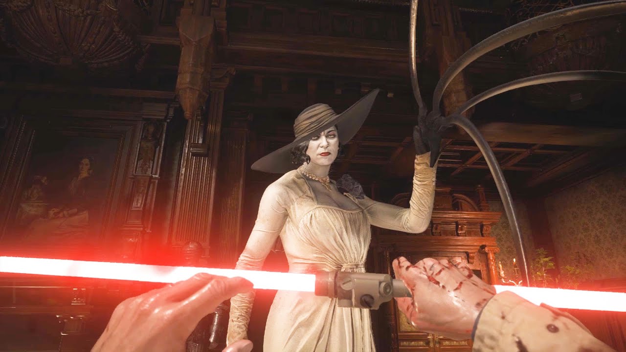 【バイオ８】強武器ライトセイバーでドミトレスクをバチボコにしてみた