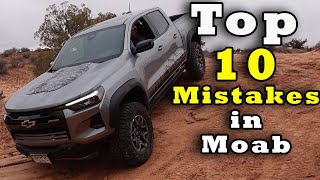 10 MISTAKES people make when they off road in Moab