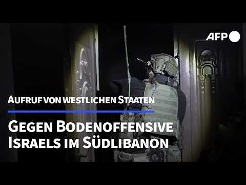 Video Thumbnail: Israel zu Verzicht auf Bodenoffensive im Libanon aufgerufen | AFP