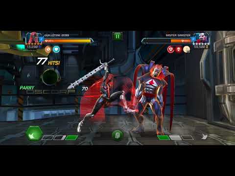 Mcoc Guilly 99 (w/warlock & Og vision synergy) vs mister sinister act 6.2.2