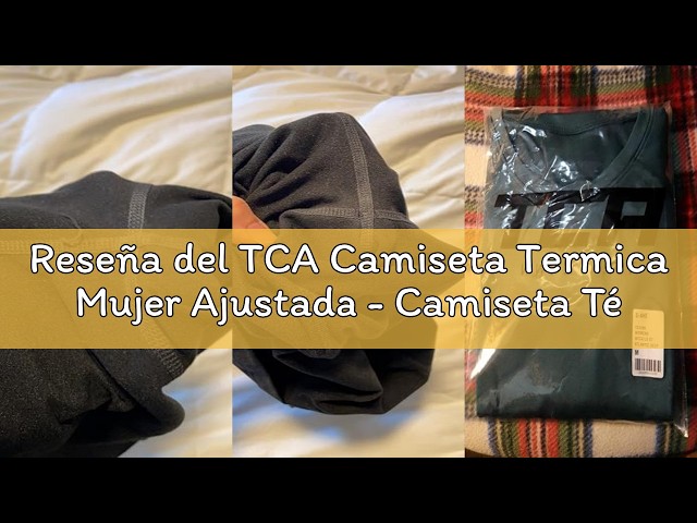 Vídeo relacionado con TCA Camiseta Termica Mujer Deporte - Camiseta Térmica Mujer Manga Larga con Tecnología SuperThermal - para Running Gym - Interior Termica Manga Larga