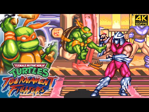 TMNT: Tournament Fighters - Mikey (SNES / 1993) 4K 60FPS