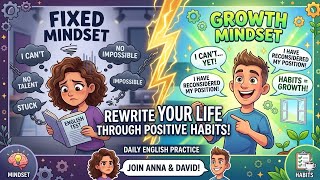 Rewrite Your Life with Positive English Habits | Growth Mindset English Podcast