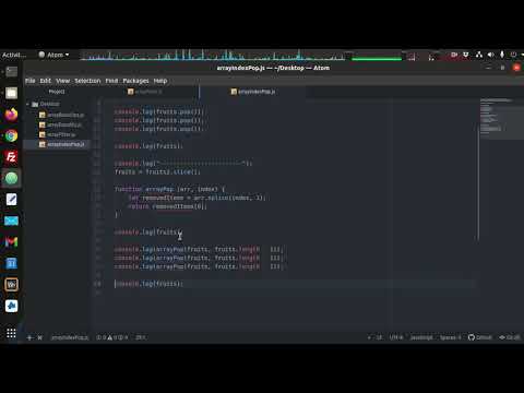 Javascript Array Pop Index