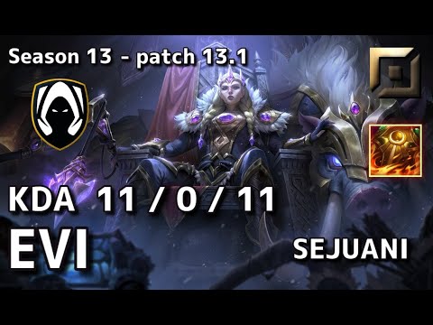 【EUWサーバー/D2】TH Evi セジュアニ(Sejuani) VS レンガ―(Rengar) TOP - Patch13.1 EUW Ranked【LoL】