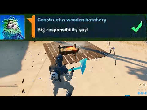 Construct a wooden hatchery  - Fortnite