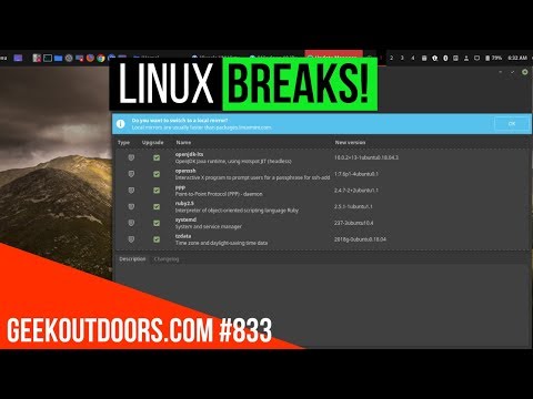 Linux Updates BREAK System! (How to Prevent and Recover) Geekoutdoors.com EP833