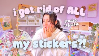 Studio Vlog 🎀 Small Business Reset for 2025 🫧 Clearing Out Old Stock & Reorganising the Studio!