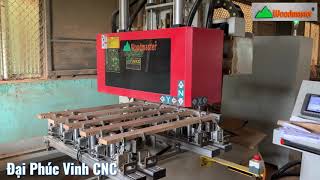 Vừa khoan, vừa lắc mộng siêu tốc với máy mộng âm cnc 10 đầu Woodmaster