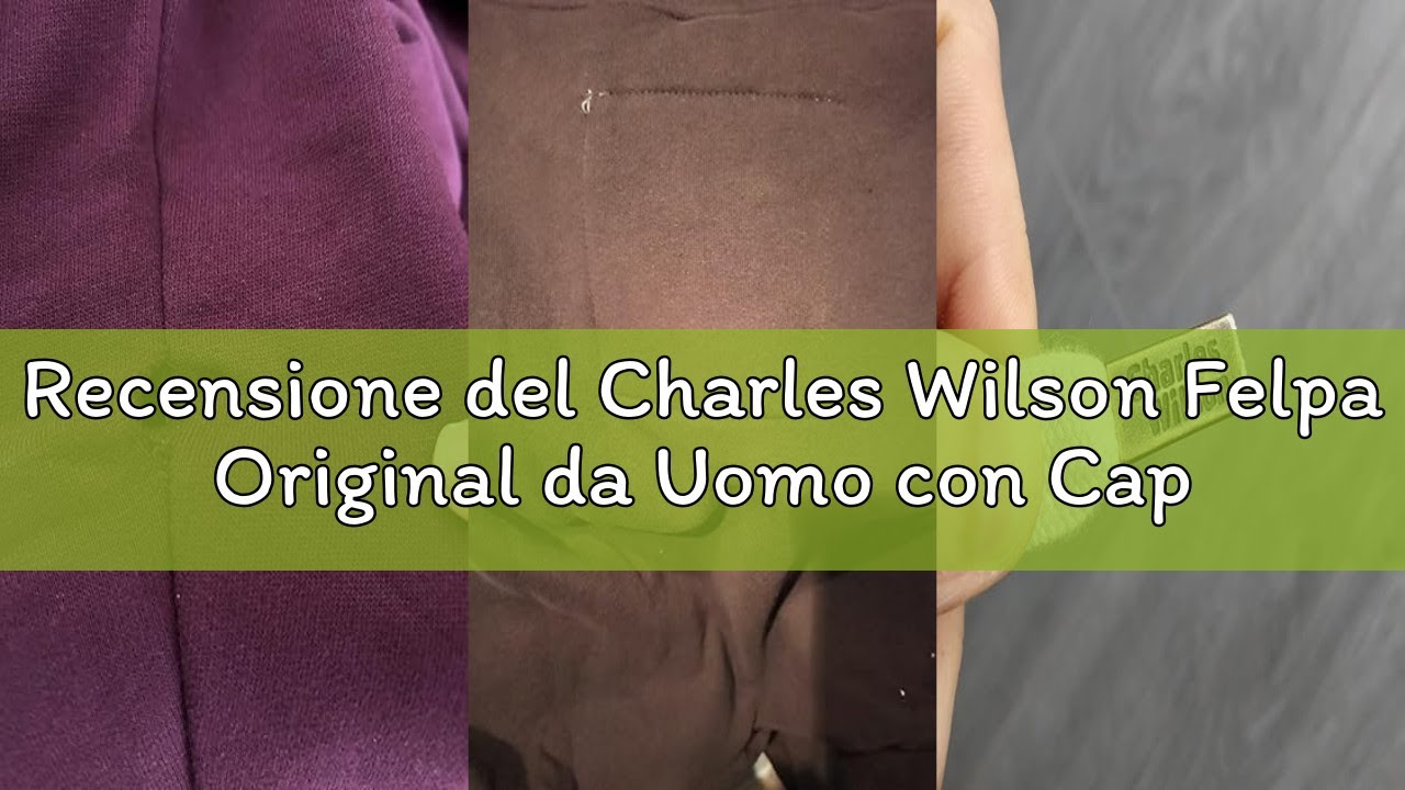 Recensione del Charles Wilson Felpa Original da Uomo con Cappuccio in Misto Cotone con Zip