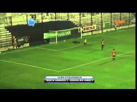 Golazo de Iván Etevenaux. Boca Unidos-Douglas Haig.Torneo Primera B Nacional.Fútbol Para Todos
