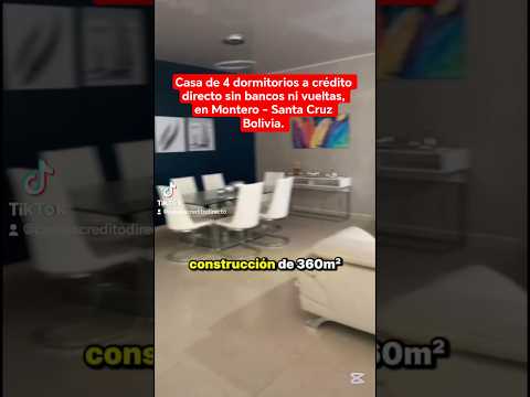 Casa a crédito directo de 4 dormitorios en Montero #creditodirecto #casaenventaMontero #santacruz