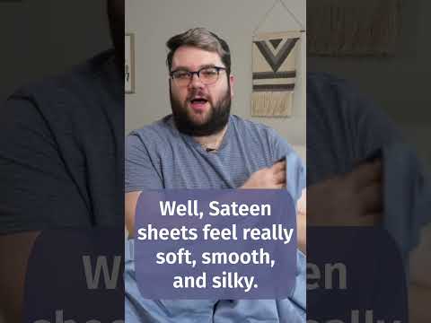 Percale Vs Sateen sheets. What's the Difference? #shorts
