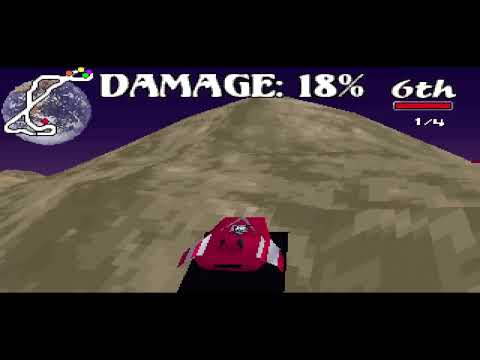 BIG RED RACING 1995 PC Gameplay | Moon |JET  Hover Vehicle