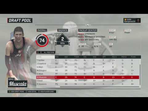 NBA2k17: fantasy draft ep 1 my league with pels