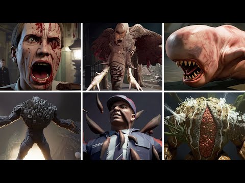 Resident Evil Outbreak File 1 & 2 - All Bosses & Endings