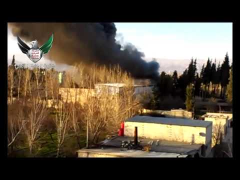 استهداف كتيبة الحافظ الذهبي بقاذف آر بي جي دبابة لقوات النظام في حاجز تاميكو في بلدة المليحة في ريف دمشق