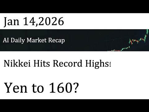 AI Daily Market Recap｜Jan 14,2026｜ Nikkei Hits Record Highs! Yen to 160?