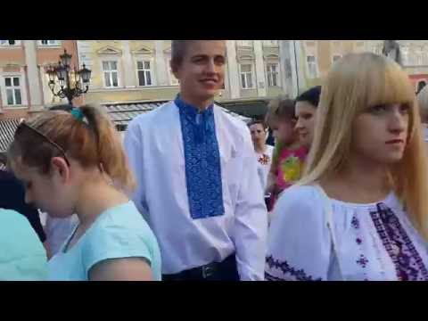 Independence day in Lviv, Ukraine.