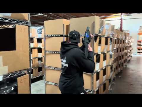 Corporate mobile laser tag warehouse event
