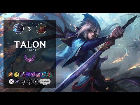 Talon Jungle vs Graves - KR Master Patch 12.9