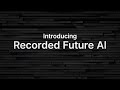 Recorded Future AI
