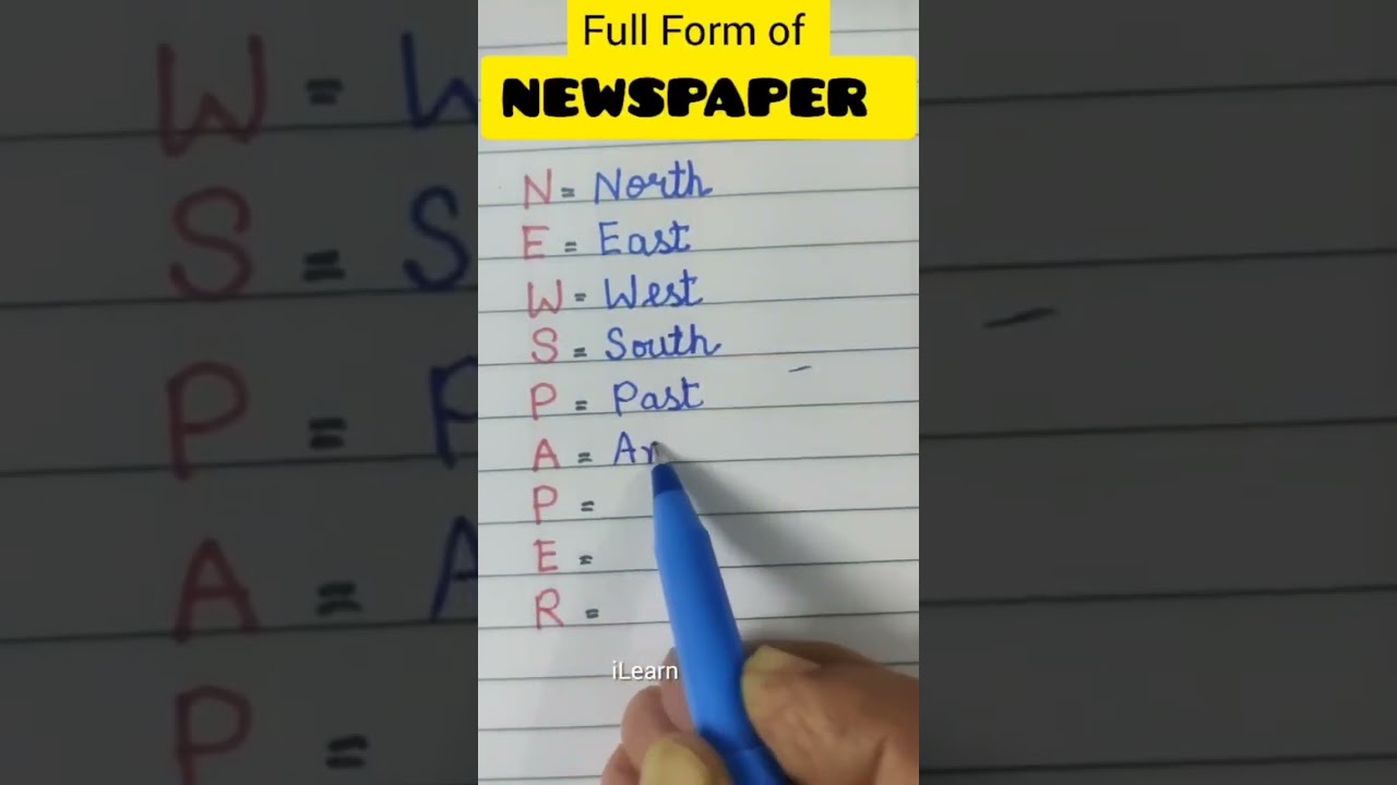 What is the full form of news?
