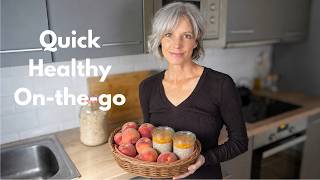 Easiest Breakfast Meal Prep You'll Ever Make - Healthy Peach Overnight Oats