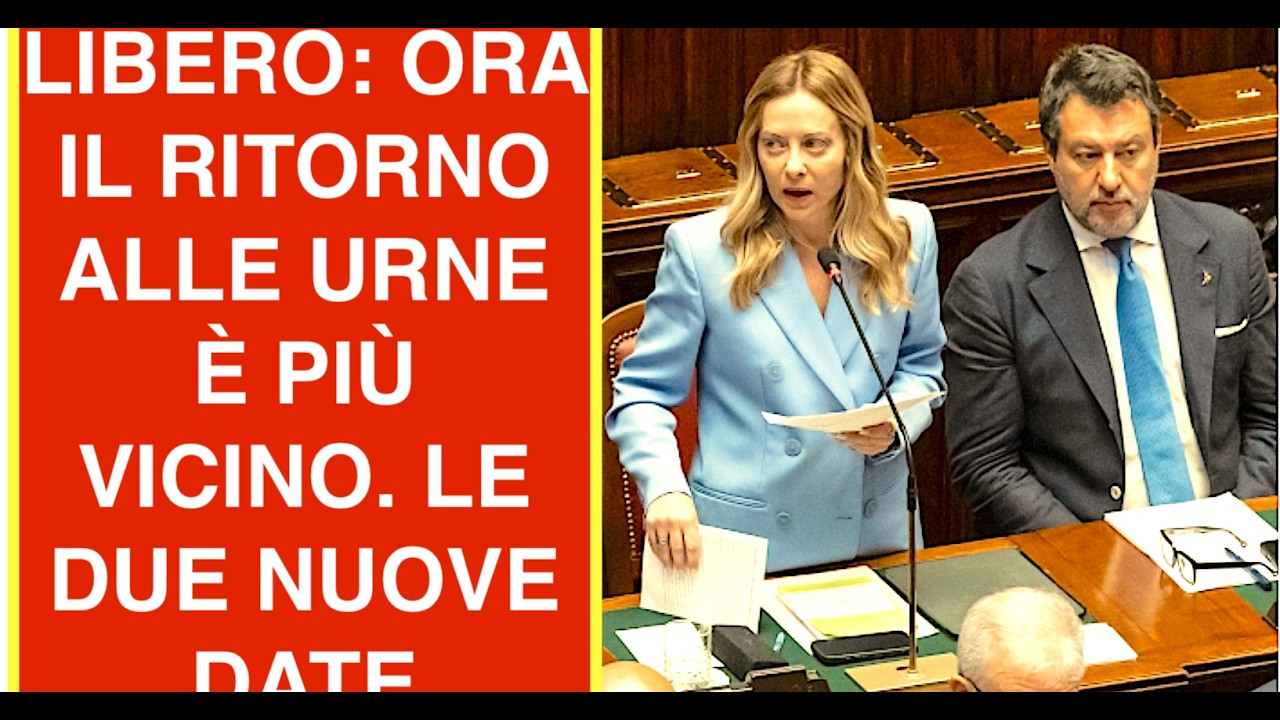 LIBERO: ORA IL RITORNO ALLE URNE È PIÙ VICINO. LE DUE NUOVE DATE