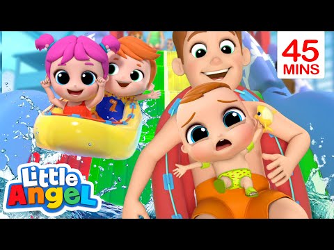 Don't Be Afraid Of The Water | A Water Park Song | Little Angel Kids Songs